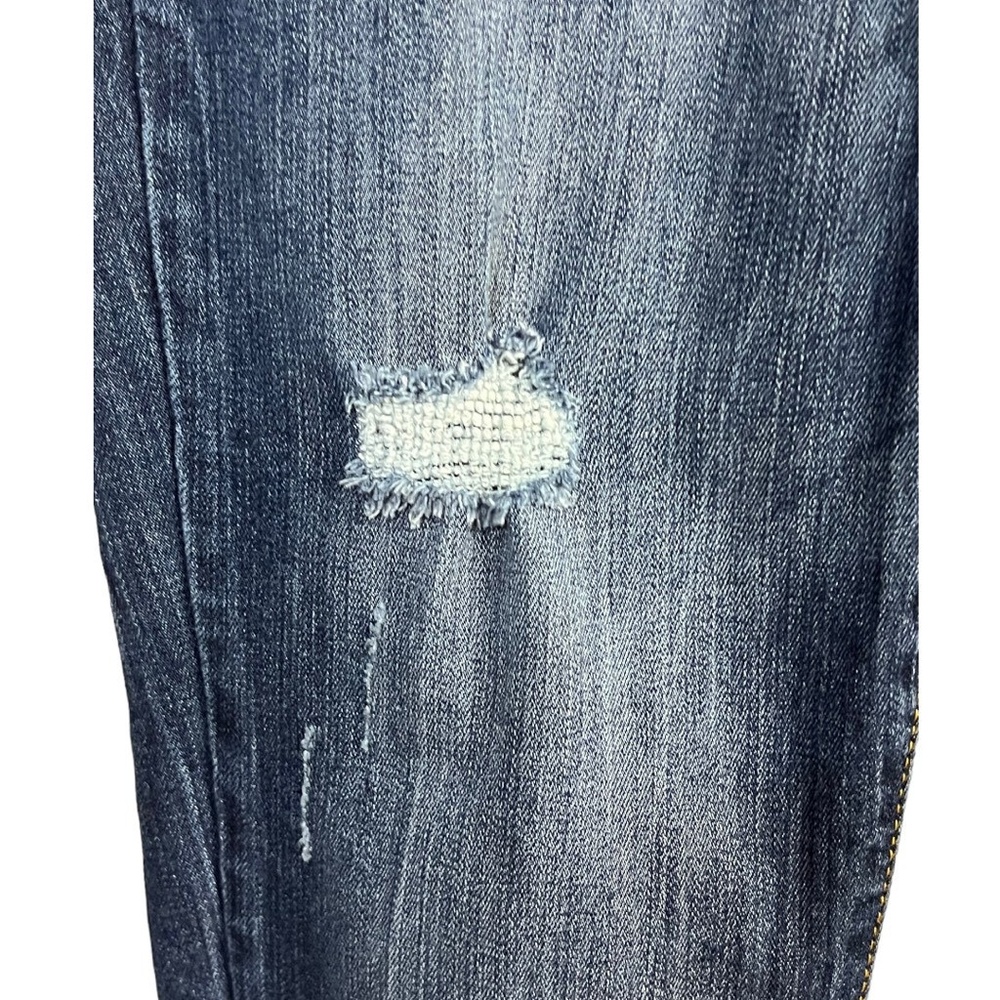 Aeropostale Lola Jegging Jeans 6 Dark Blue Distressed Low Rise Y2K Grunge Trendy - Picture 5 of 9